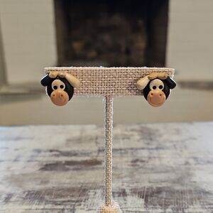3 for $10 | Clay Cow Earrings